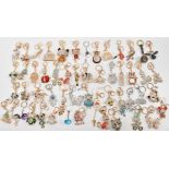 LARGE COLLECTION OF CRYSTAL SET TJC KEYRINGS