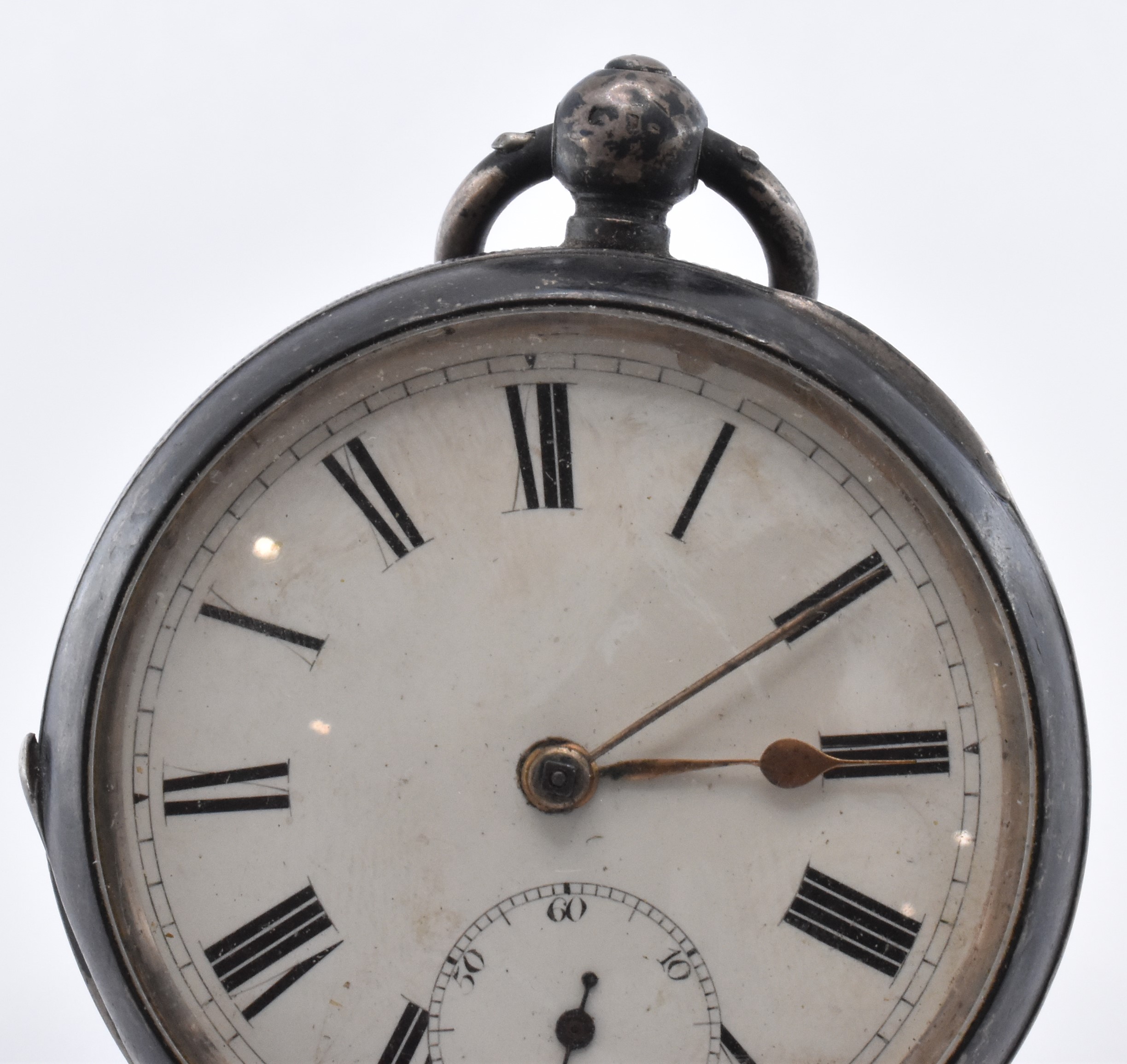 SILVER LATE VICTORIAN POCKET WATCH - Image 2 of 7