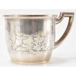1930'S SILVER CHRISTENING CUP