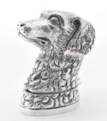 SILVER PLATED DOG BVESTA CASE