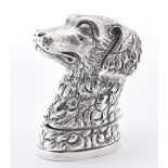 SILVER PLATED DOG BVESTA CASE