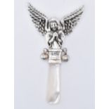 SILVER ANGEL BABIES RATTLE