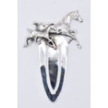 SILVER HORSE BOOKMARK