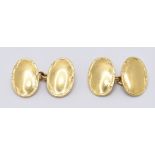 1920S HALLMARKED 18CT GOLD CUFFLINKS