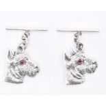 PAIR OF SCOTTY DOG CUFFLINKS