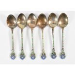 SEIX TURNER & SIMPSON ENAMELLED TEASPOONS