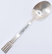 SILVER 1950S MODERNIST ANTHONY PATON HAWKSLEY SPOON