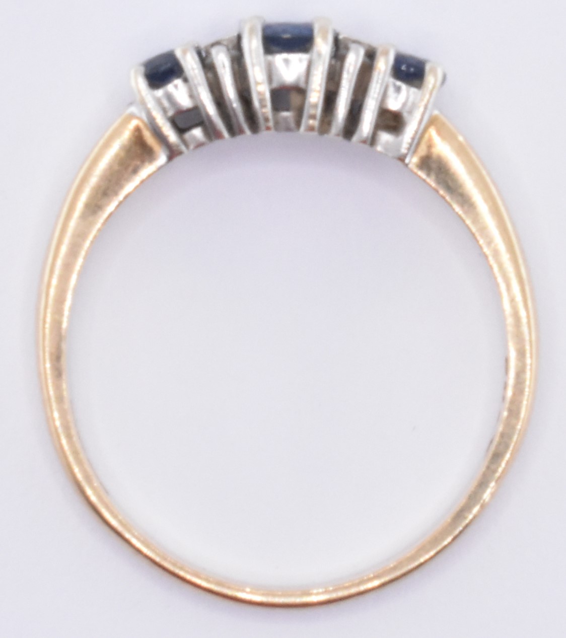 9CT GOLD SAPPHIRE & DIAMOND RING - Image 7 of 7