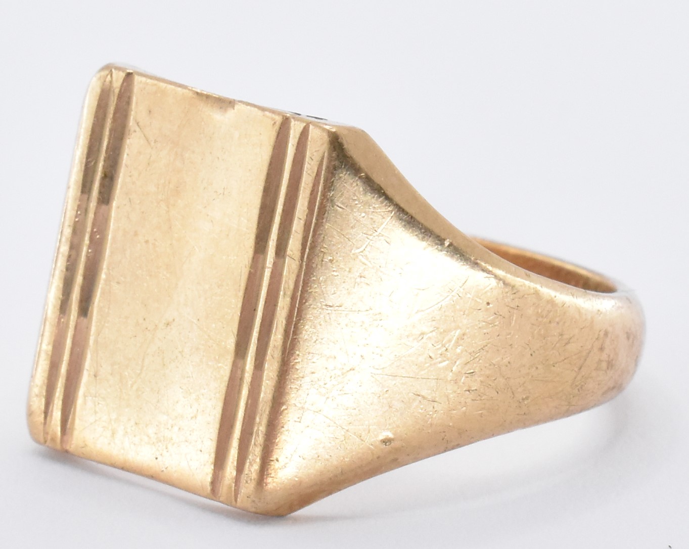 HALLMARKED 9CT GOLD SIGNET RING - Image 3 of 6