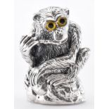 SILVER MONKEY PIN CUSHION