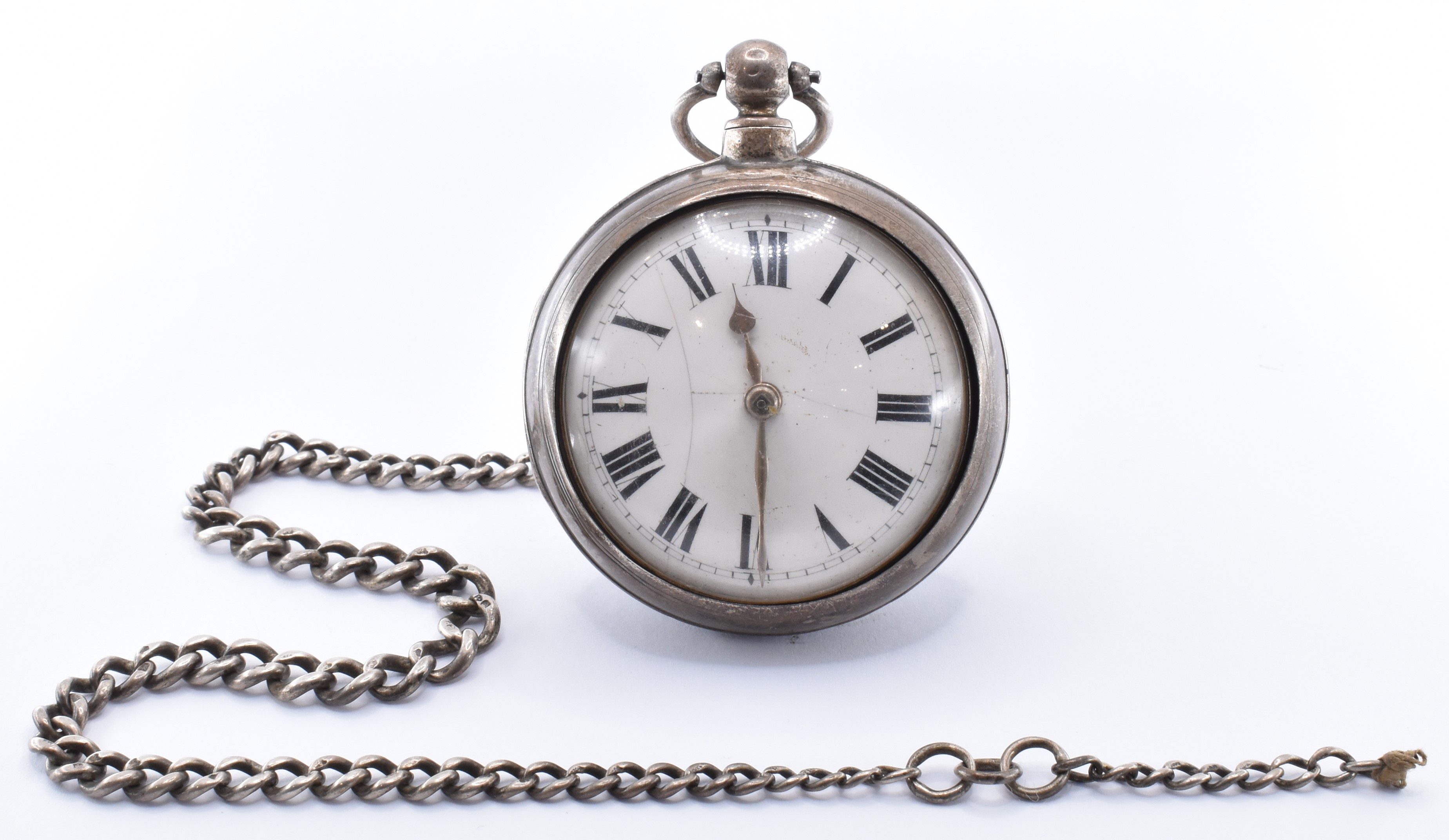 VICTORIAN HALLMARKED SILVER CALEB REEVES POCKET WATCH