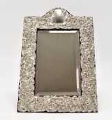 EDWARDIAN WALKER & HALL SILVER FRAMED MIRROR