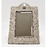 EDWARDIAN WALKER & HALL SILVER FRAMED MIRROR