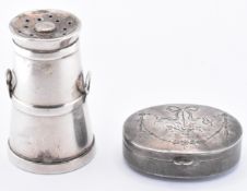 EDWARDIAN MILK CHURN PEPPER POT