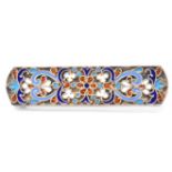 19TH CENTURY RUSSIAN SILVER & ENAMEL BROOCH