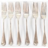 SIX SILVER VICTORIAN FORKS