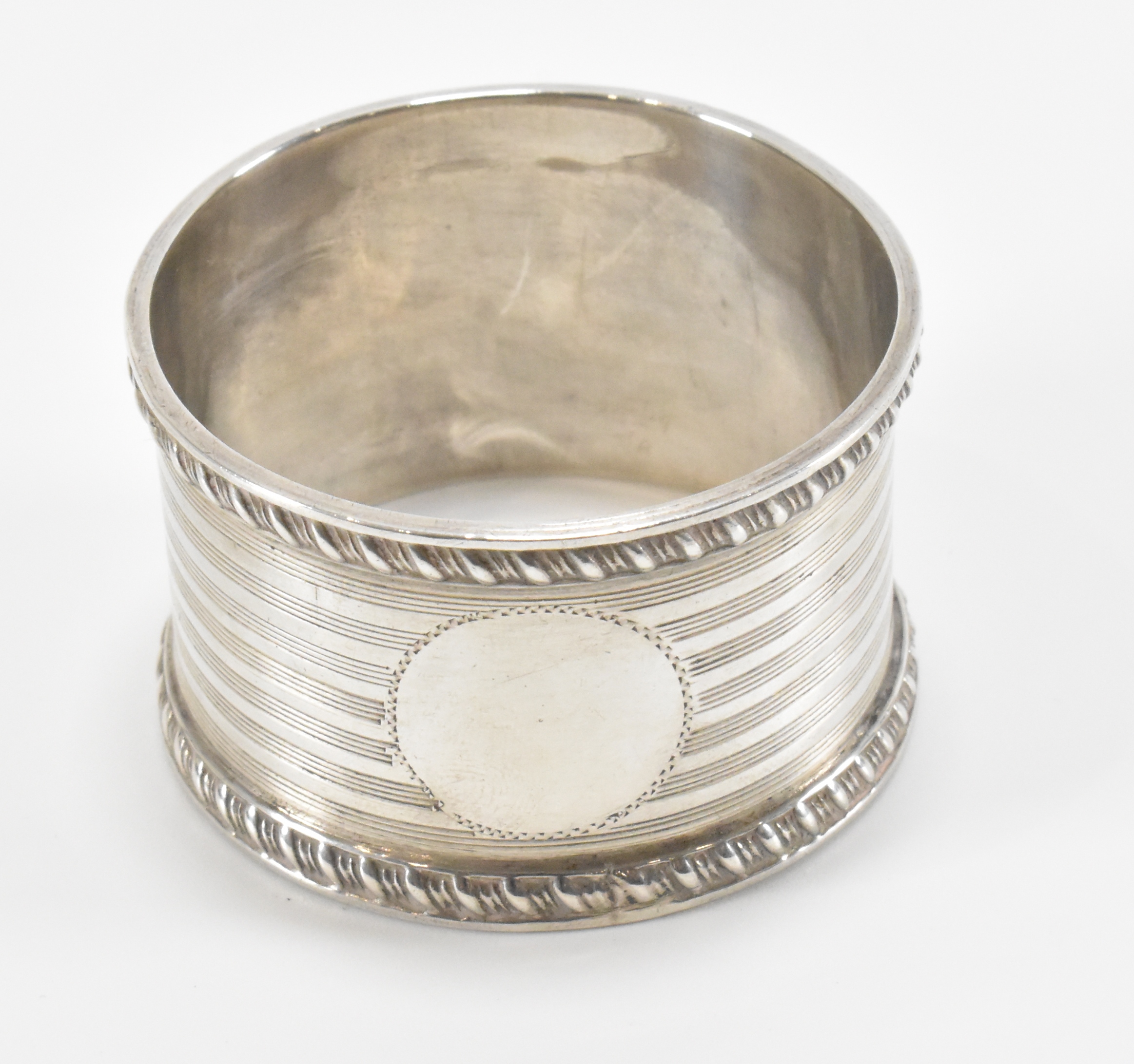 THREE SILVER HALLMARKED NAPKIN RINGS - Image 5 of 7