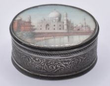 VICTORIAN SILVER & IVORY TAJ MAHAL SNUFF BOX