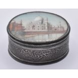 VICTORIAN SILVER & IVORY TAJ MAHAL SNUFF BOX