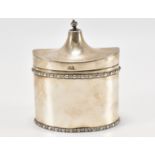 EARLY 20TH CENTURY HALLMARKED SILVER TEA CADDY