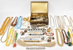 COLLECTION OF COSTUME JEWELLERY