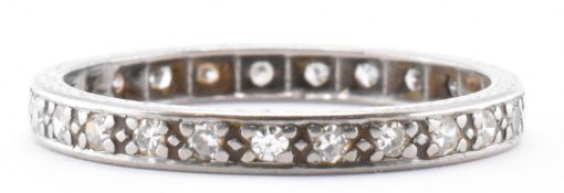 18CT WHITE GOLD & DIAMOND ETERNITY RING