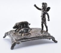 HALLMARKED SILVER FIGURINE GROUP