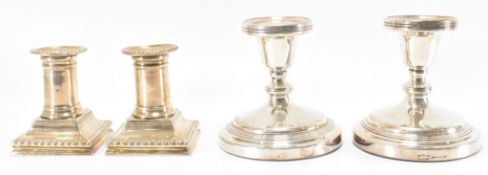 PAIR OF VICTORIAN SILVER CANDLESTICKS