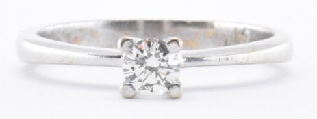 9CT WHITE GOLD DIAMOND SOLITAIRE RING