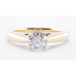 14CT GOLD & DIAMOND SOLITAIRE RING
