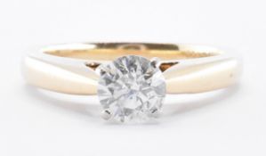 14CT GOLD & DIAMOND SOLITAIRE RING