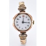 9CT GOLD LADIES WRIST WATCH