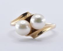 9CT GOLD & PEARL RING