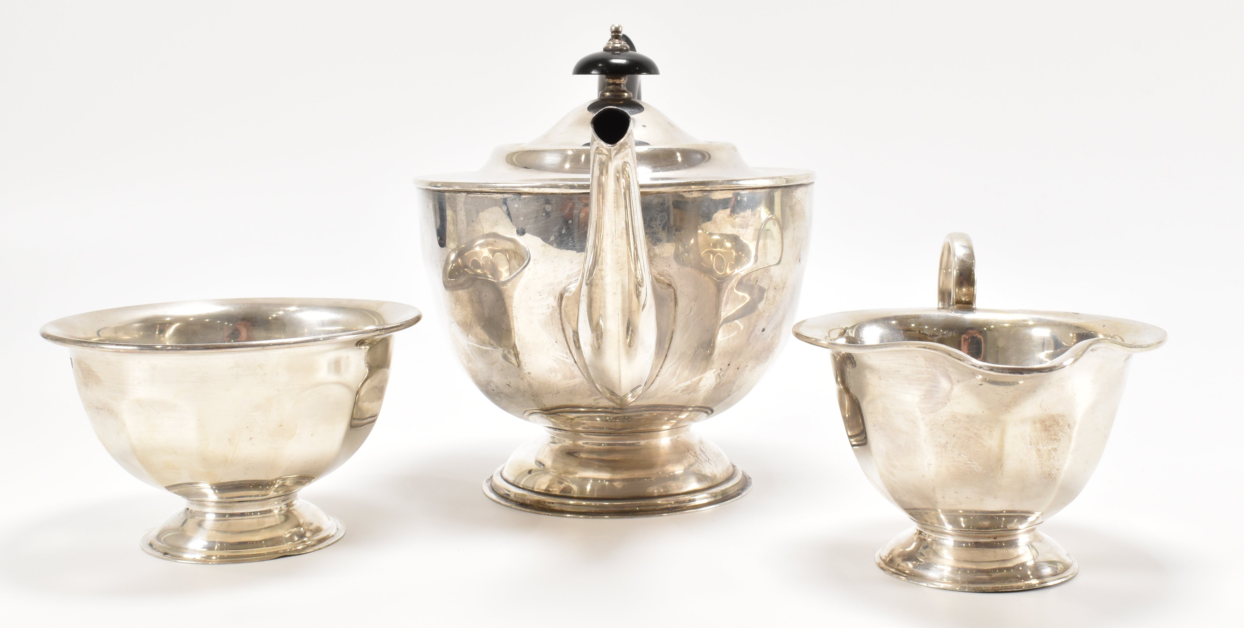 1930'S VINER'S LTD SILVER TEA SET - Image 2 of 5