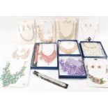 COLLECTION OF BOXED COSTUME JEWELLERY SUITES