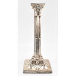 VICTORIAN SILVER COLUMN CANDLESTICK