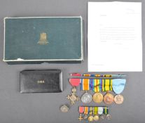 WWI FIRST & WWII SECOND WORLD WAR MEDAL GROUP - OBE - CAPTAIN FRANK J. HARRIS