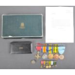 WWI FIRST & WWII SECOND WORLD WAR MEDAL GROUP - OBE - CAPTAIN FRANK J. HARRIS