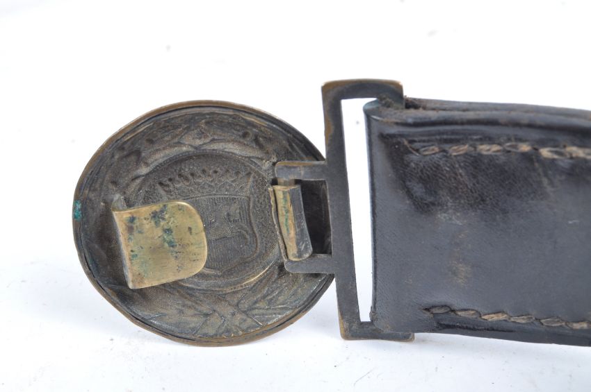 SECOND WORLD WAR GERMAN HANOVER FIRE DEFENCE UNIFORM BELT - Image 7 of 7