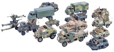 COLLECTION OF VINTAGE PLASTIC MODEL MILITARY TANKS