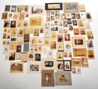 19TH CENTURY VICTORIAN CABINET PHOTOGRAPHS & CDVS