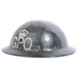 WWII BRITISH HOME FRONT GENERAL POST OFFICE ARP HELMET