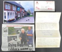 THE GREAT TRAIN ROBBERY - RONNIE BIGGS AUTOGRAPHS