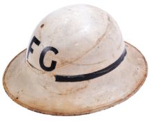 ORIGINAL WWII CIVIL DEFENCE ' FIRE GUARD ' HELMET