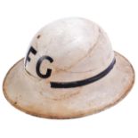 ORIGINAL WWII CIVIL DEFENCE ' FIRE GUARD ' HELMET