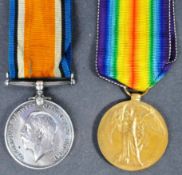 WWI FIRST WORLD WAR - MEDAL PAIR TO PRIVATE IN ROYAL FUSILIERS