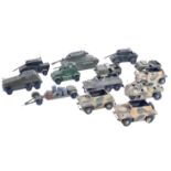 COLLECTION OF X12 WOODEN MILITARY TANK MODELS