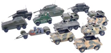 COLLECTION OF X12 WOODEN MILITARY TANK MODELS