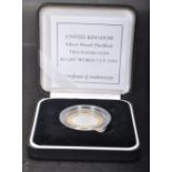 UK .925 SILVER PROOF £2 RUGBY WORLD CUP 1999