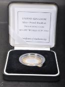 UK .925 SILVER PROOF £2 RUGBY WORLD CUP 1999